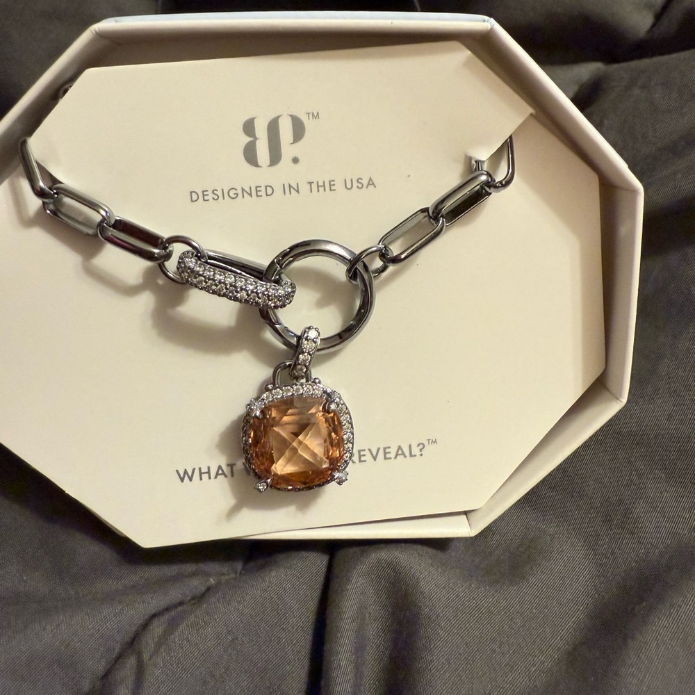 Bomb Party Eternal Light - Smokey Topaz on Hematite plating NEW